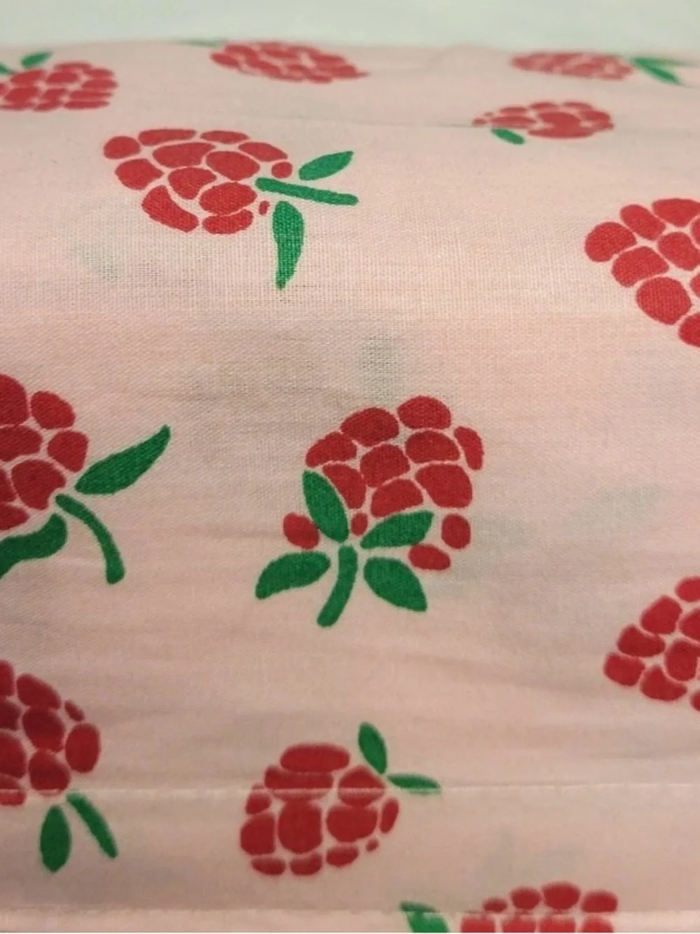 NEW 4pc Kate Spade Queen Sheet Set RASPBERRIES 100% Cotton Percale Flat Fitted